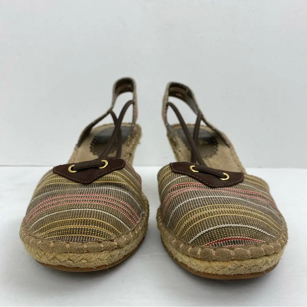 Soft Style size 8.5 Women’s Brown Espadrille Wedge Sandals